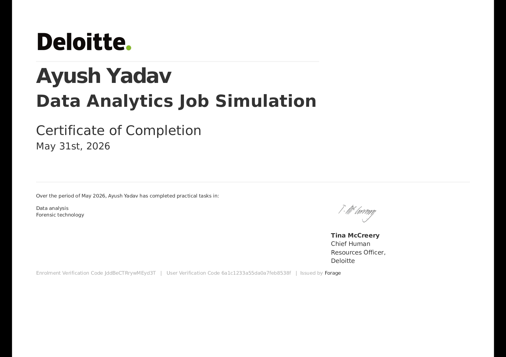 Deloitte - Data Analytics Job Simulation